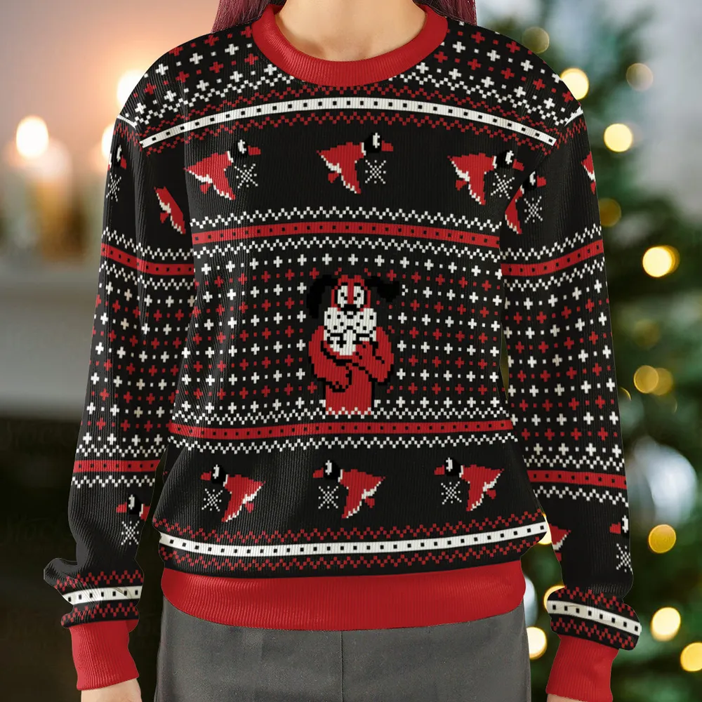 Christmas Duck Hunt Ugly Christmas Sweatshirt - 2