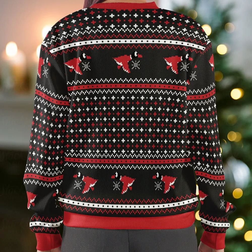 Christmas Duck Hunt Ugly Christmas Sweatshirt - 3