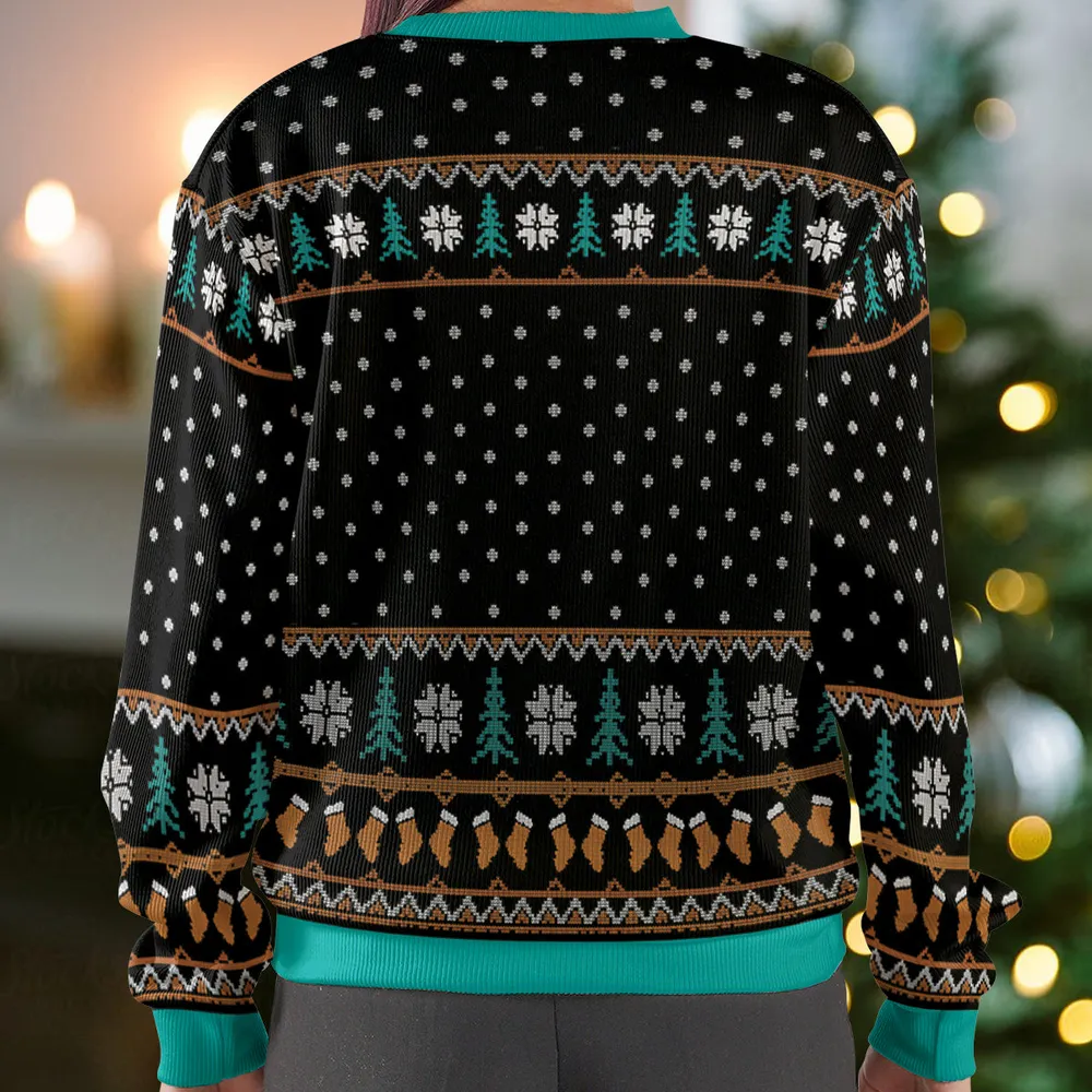 Fist of the North Star Ugly Christmas Sweatshirt - 4