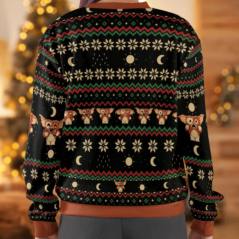 A Mogwai Isn't Just For Christmas Ugly Christmas Sweatshirt - 3