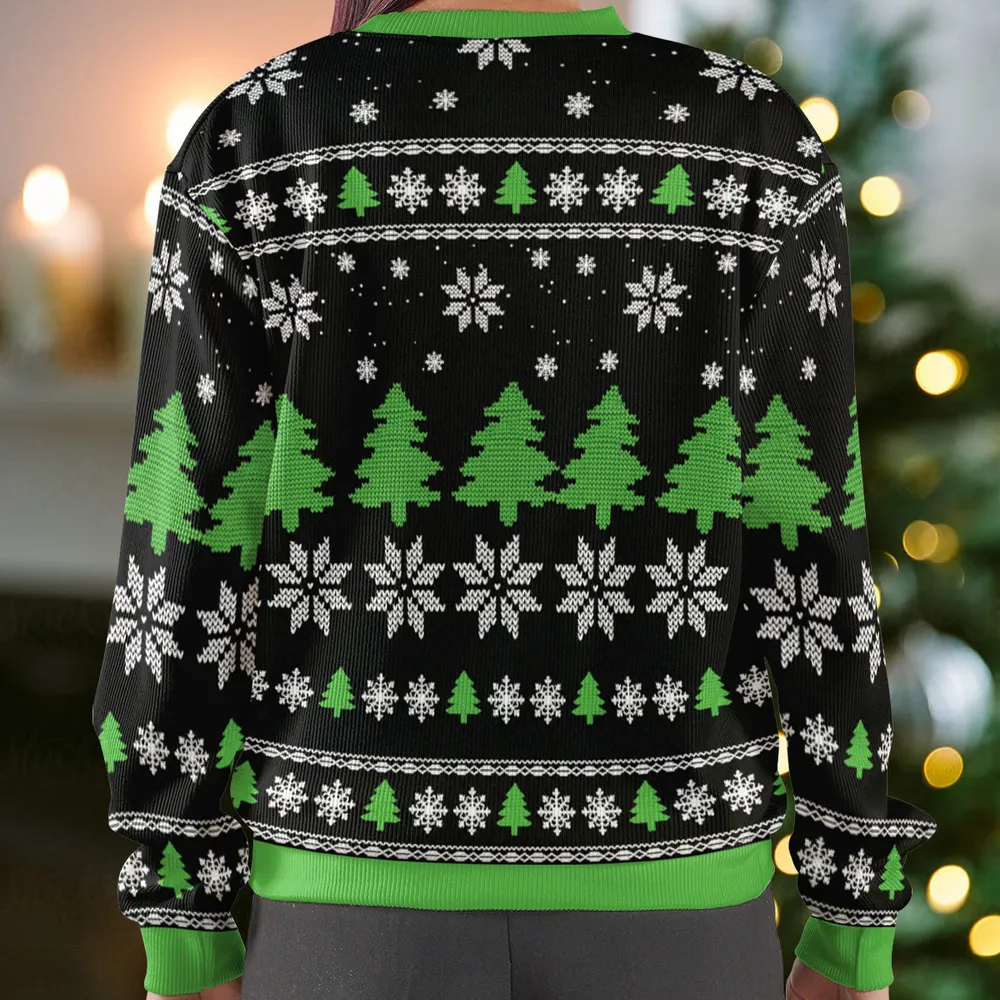 Christmas, She Wrote Ugly Christmas Sweatshirt - 3