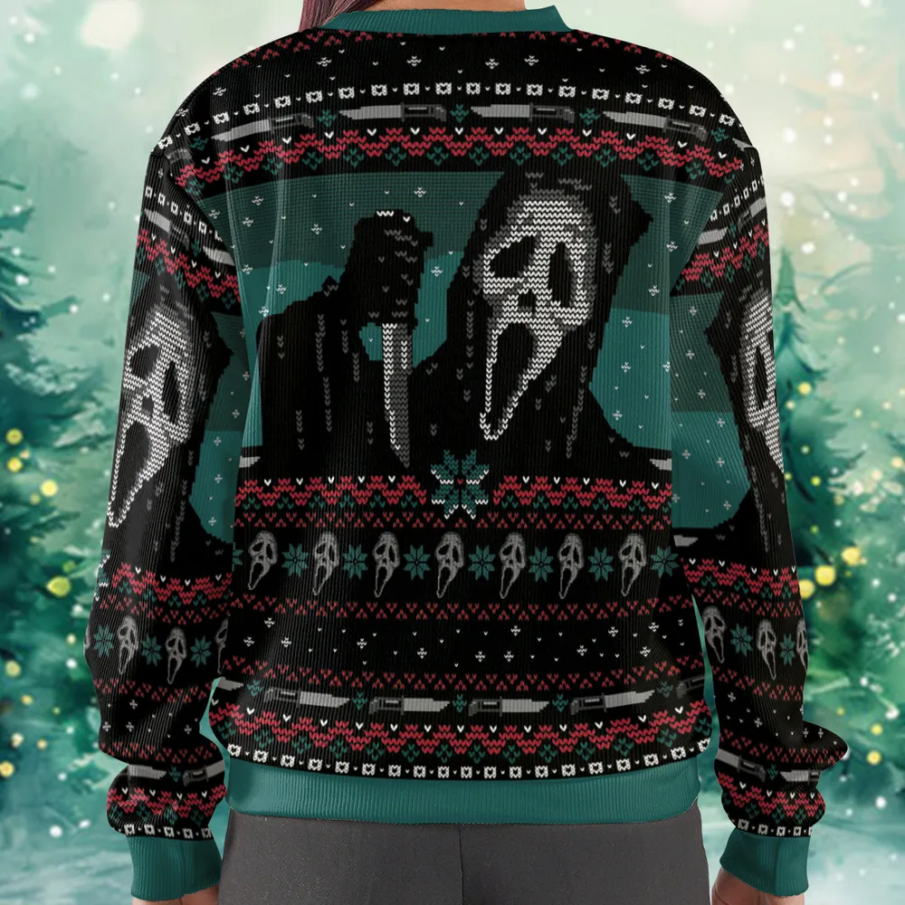 Scary Christmas Ugly Christmas Sweatshirt - 3