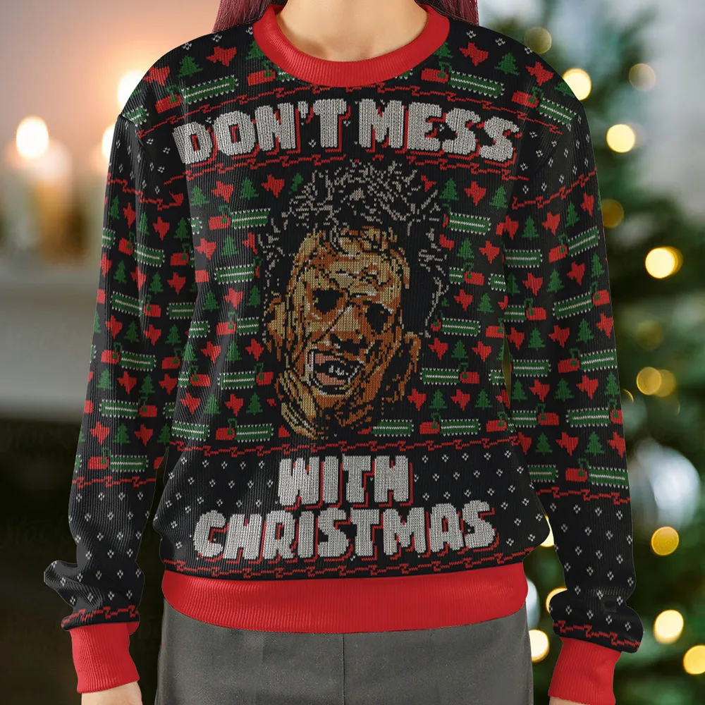 Don't Mess with Xmas Ugly Christmas Sweatshirt - 2