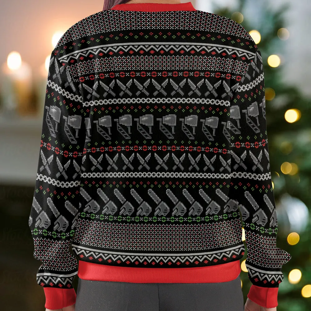 American Santa Ugly Christmas Sweatshirt - 3