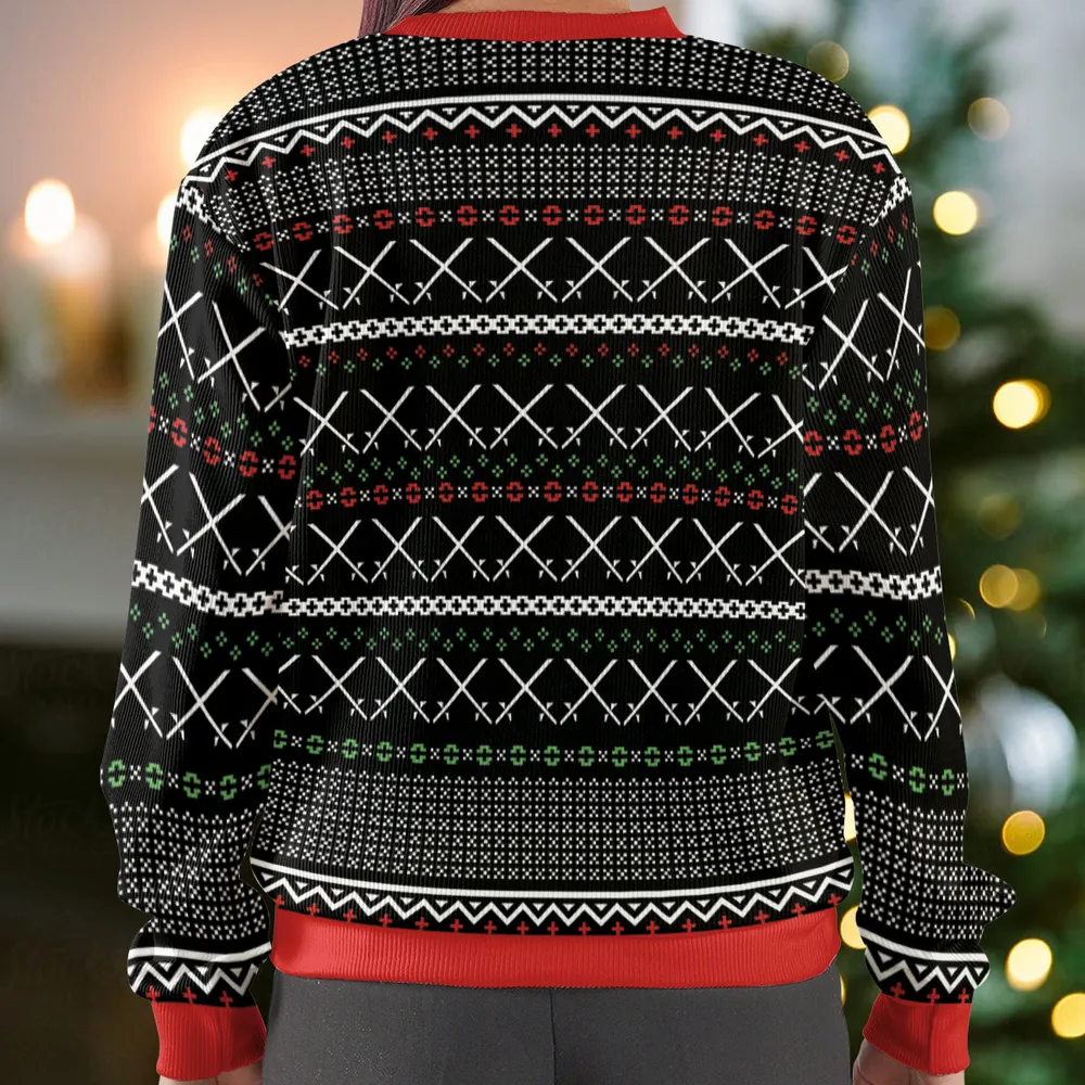 Santa the Six Fingered Man Ugly Christmas Sweatshirt - 3