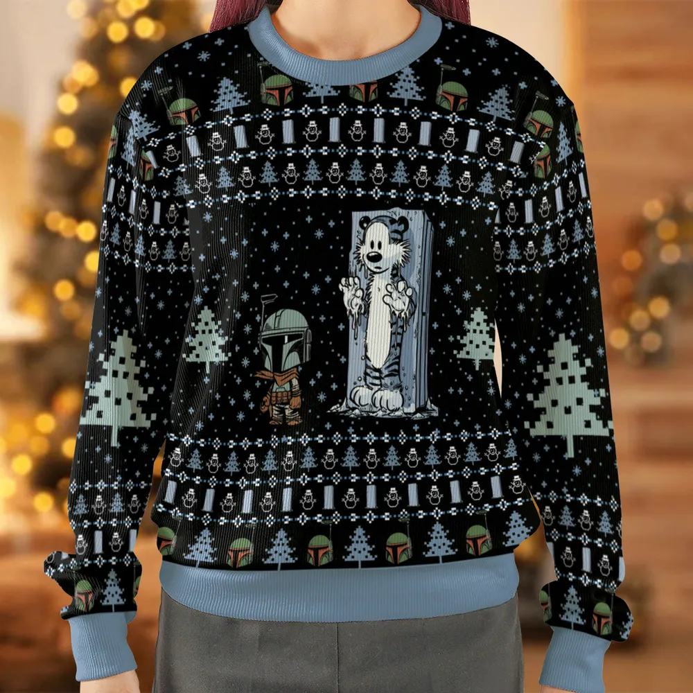 Frozen in Carbonite Ugly Christmas Sweatshirt - 2