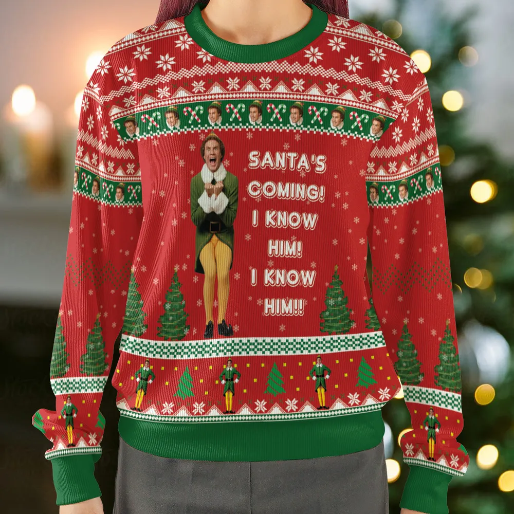 I know him Ugly Christmas Sweatshirt - 2