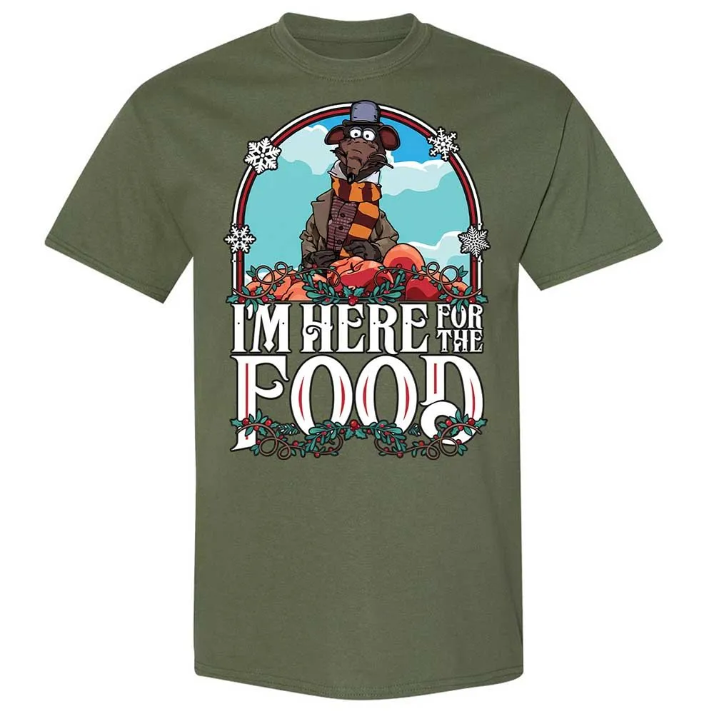 Here For The Food - Military Green - 9