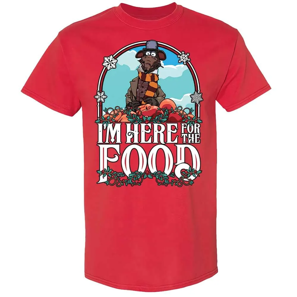 Here For The Food - Red - 10