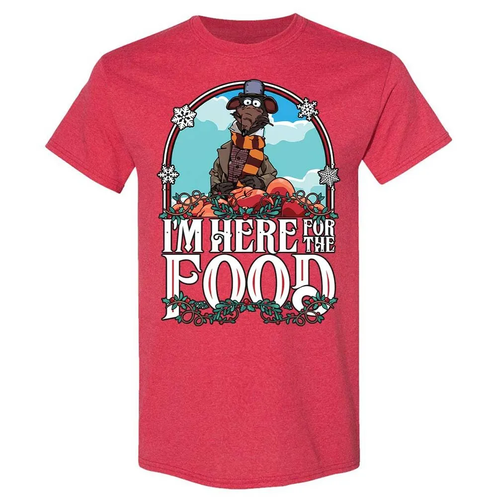 Here For The Food - Heather Red - 11