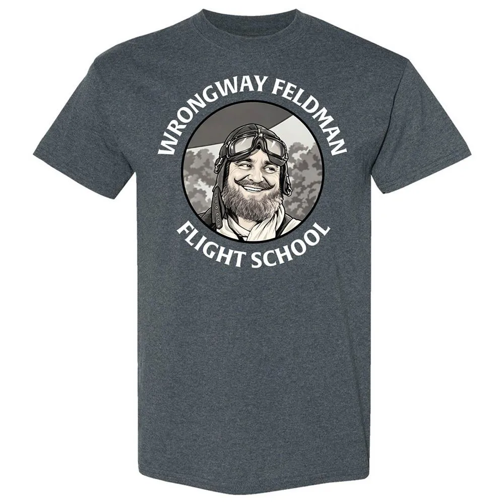 Wrongway Feldman Flight School - Dark Heather - 6