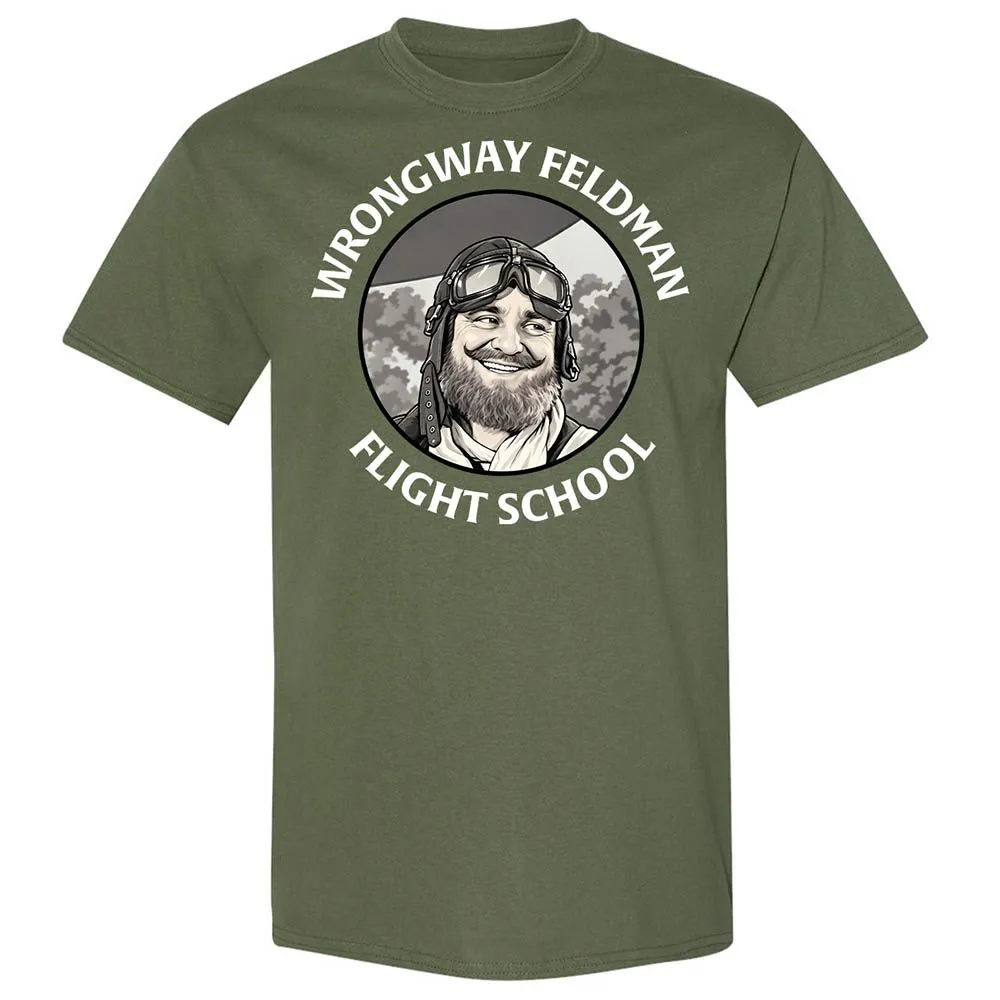 Wrongway Feldman Flight School - Military Green - 9
