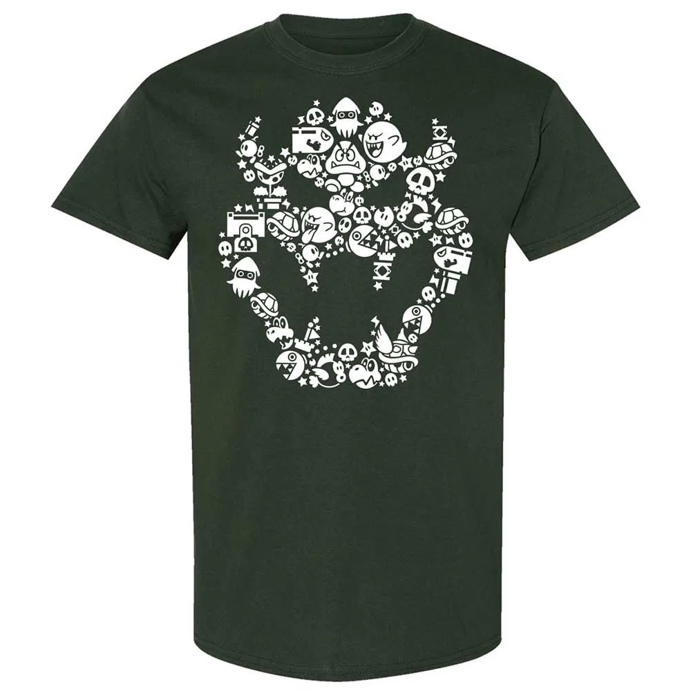 Bowser's skull face - Forest Green - 5