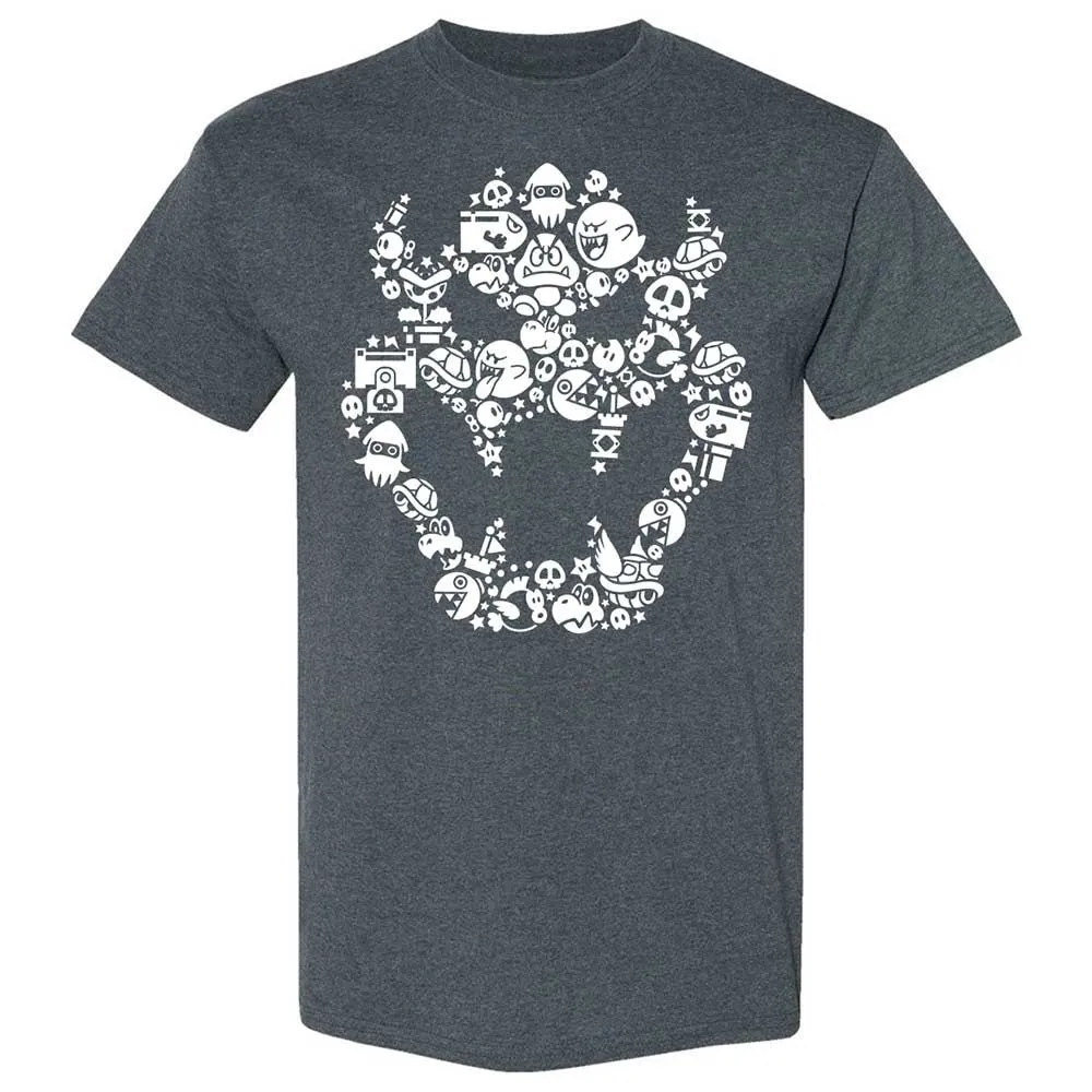 Bowser's skull face - Dark Heather - 6