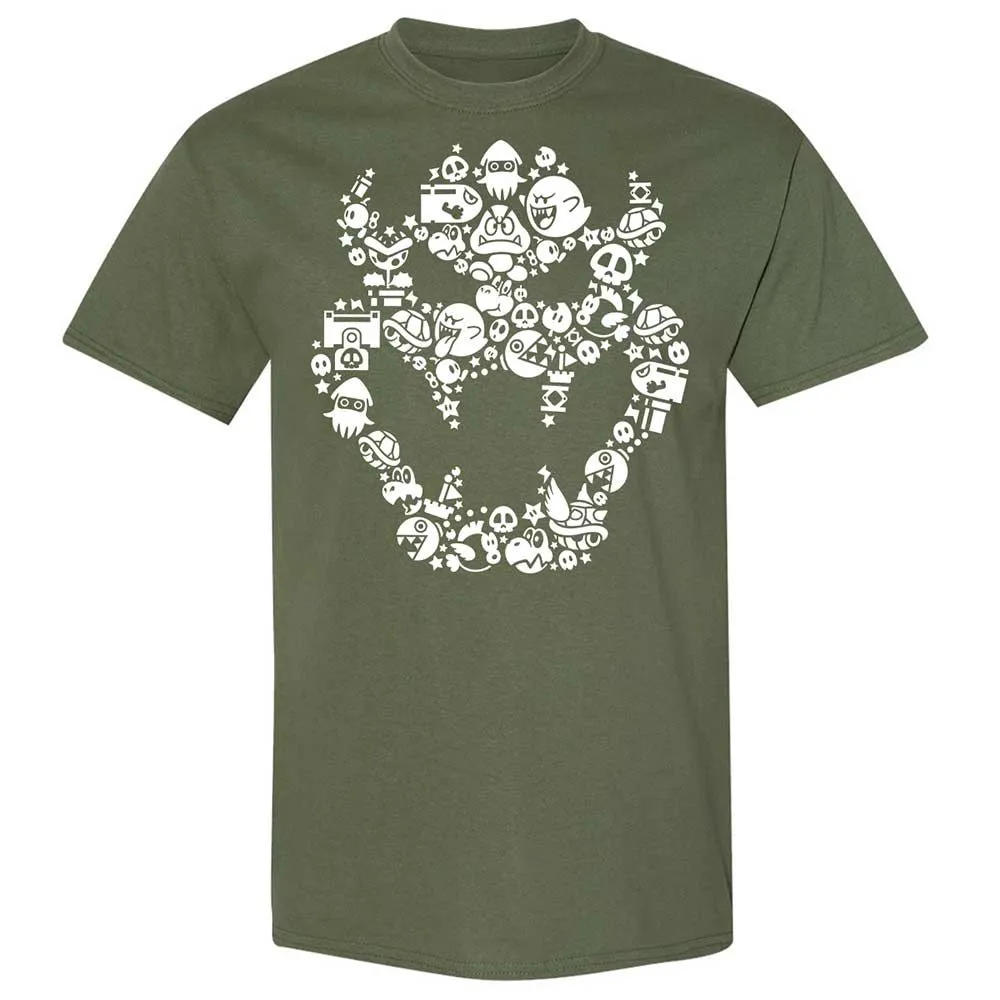 Bowser's skull face - Military Green - 9