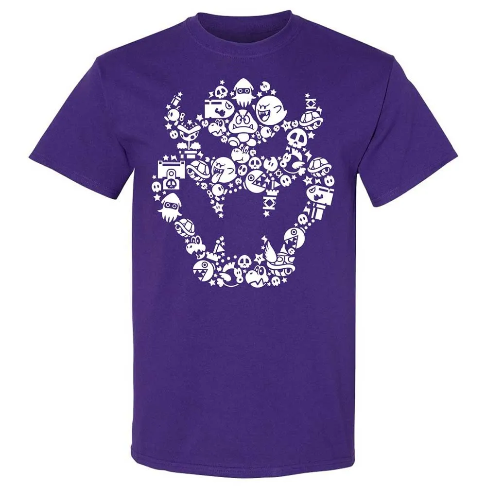 Bowser's skull face - Purple - 12