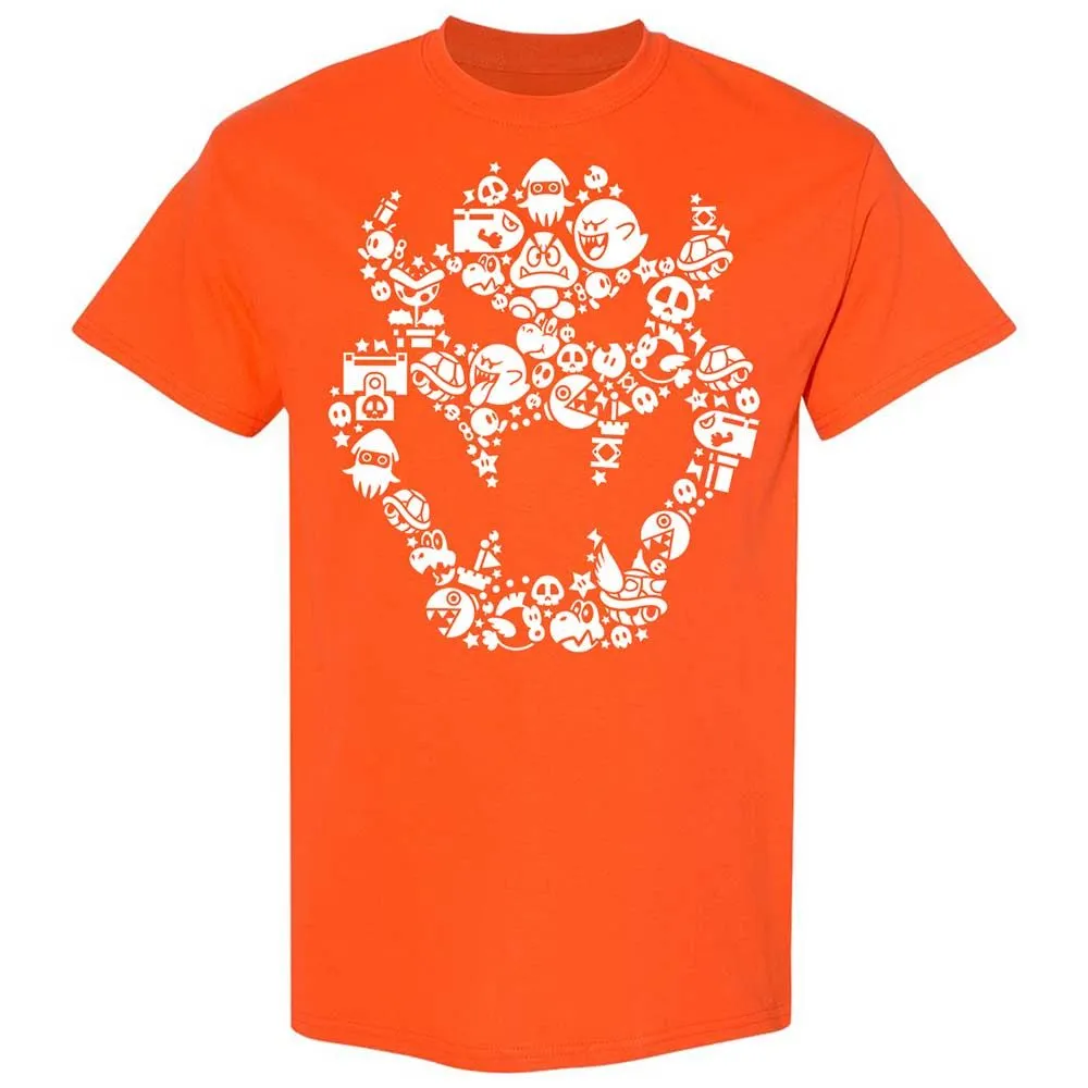 Bowser's skull face - Orange - 17