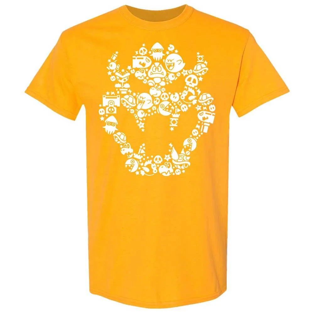 Bowser's skull face - Gold - 18
