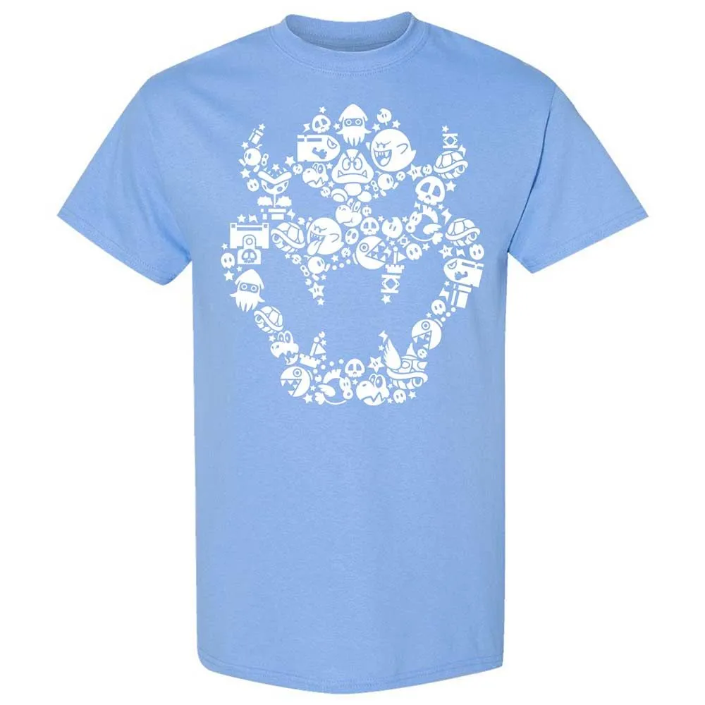 Bowser's skull face - Carolina Blue - 19