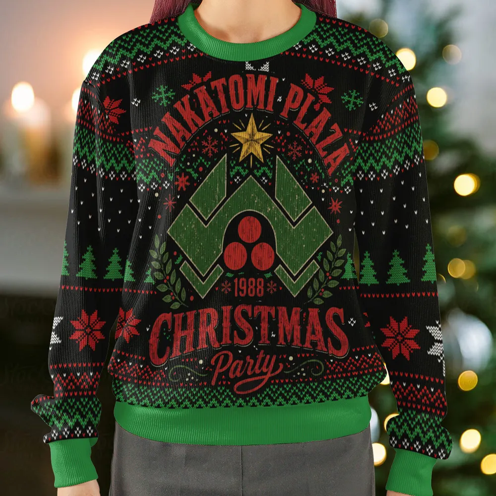Nakatomi Plaza 1988 Christmas Party Ugly Christmas Sweatshirt - 2