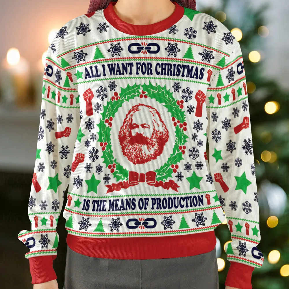 The Means Of Production Ugly Christmas Sweatshirt - 2