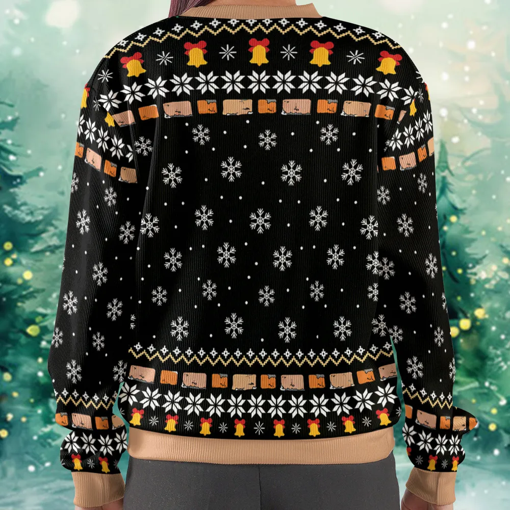 No Cheese For Us Meeces Ugly Christmas Sweatshirt - 3