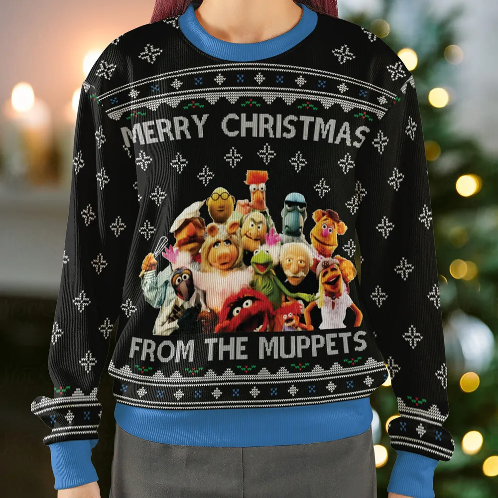 Merry Christmas From The Muppets Ugly Christmas Sweatshirt - 2